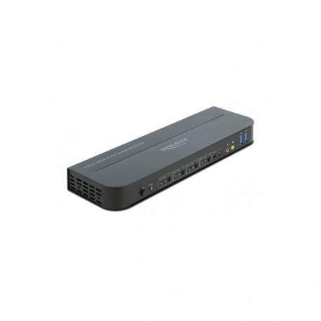 "DELOCK HDMI KVM Switch 4K 60Hz mit USB 3.0 und Audio"