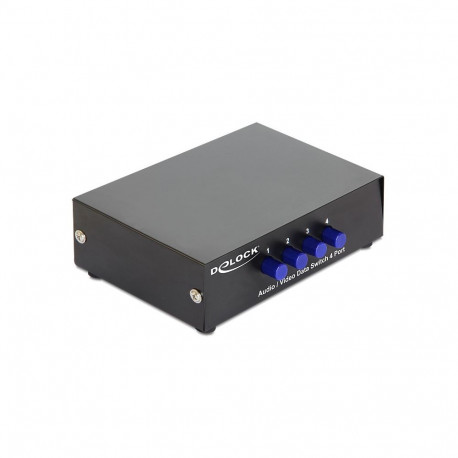"DELOCK Switch 4-port Audio / Video manuell bidirektional"