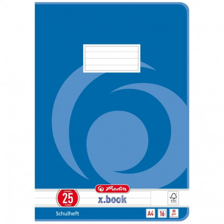 x.book vihikud A4/16 Lin.25 FSC Mix