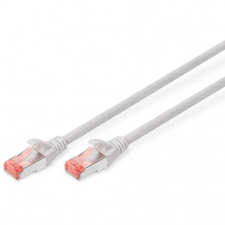 "DIGITUS Patchkabel Cat6 S/FTP 2xRJ45 1.5m grau Hebelschutz"