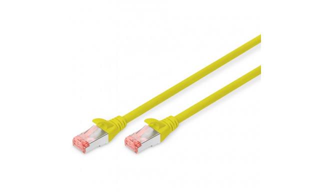 "DIGITUS Patchkabel Cat6 S/FTP 2xRJ45 0.5m gelb Hebelschutz Polybeutel"