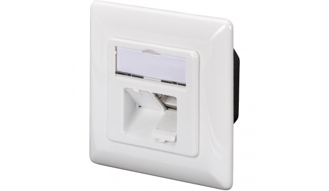 "DIGITUS Aufputzdose Cat6a 2xRJ45 geschirmt Signalweiß"