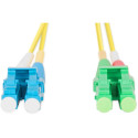 "DIGITUS LWL Patchkabel LC(APC)-> LC 2m Singlemode Duplex OS2"