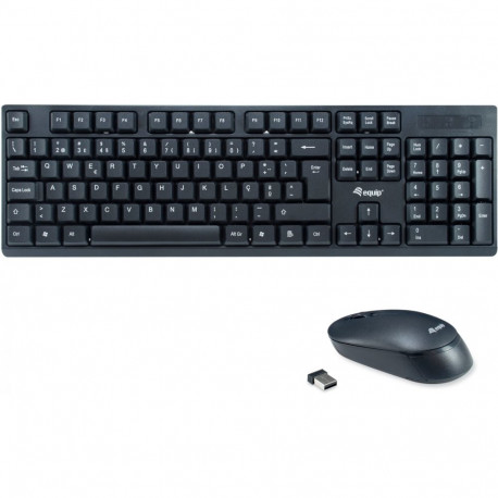 "Equip Wireless Tastatur + Maus. Layout portugiesisch schwarz"