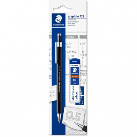 "STAEDTLER Druckbleistift 778 05 + Minen BK"