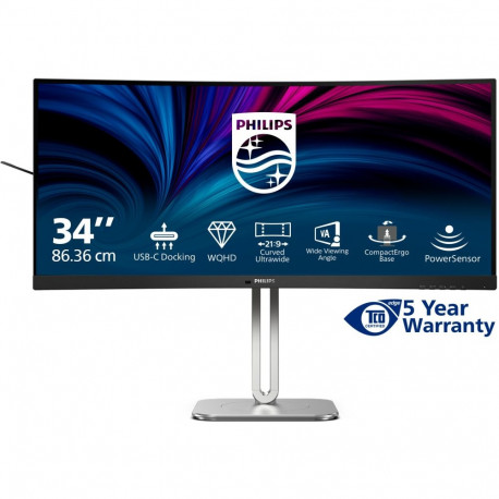 "Philips 86.4cm (34.0"") 34B2U5600C 21:09 HDMI+DP+USB-C grey"