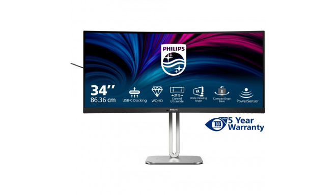 "Philips 86.4cm (34.0"") 34B2U5600C 21:09 HDMI+DP+USB-C grey"