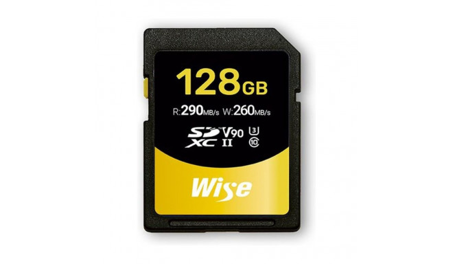"Wise SDXC UHS-II V90 128GB R:290MBs / W:260MBs WI-SD-N128"