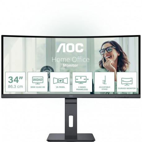 "AOC 86.0cm (34"") CU34P3CV 21:09 HDMI+DP+USB-C VA Curved retail"