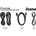 "IIYAMA 60.5cm (23.8"") T2452MSC-B1AG 16:9 Touch HDMI+DP+USB"