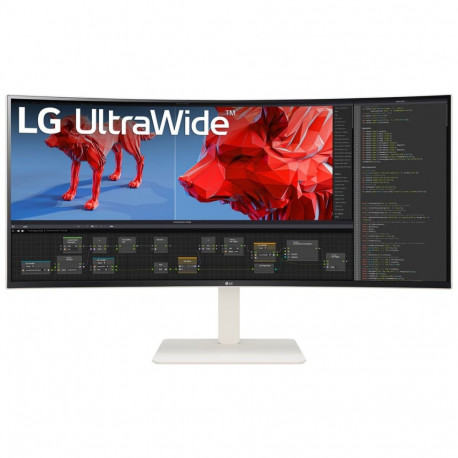 "95,3cm/38"" (3840x1600) LG 38BR85QC-W 21:9 Nano IPS 1ms 144Hz 2xHDMI DisplayPort USB-C RJ45 KVM Spe