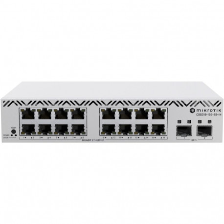 "MikroTik Cloud Smart Switch CSS318-16G-2S+IN . 16x Gigabit. 2x SFP+"