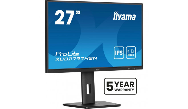 "68,5cm/27"" (1920x1080) iiyama ProLite XUB2797HSN-B2 16:9 FHD IPS 1ms 100Hz HDMI DP USB-C Speaker P