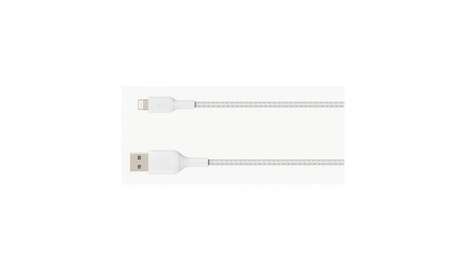 "Belkin Lightning Lade/Sync Kabel ummantelt mfi 1m weiß"