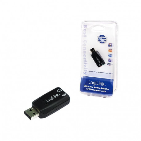 "LogiLink USB 2.0 Soundkarte mit Virtual 3D Soundeffekt"