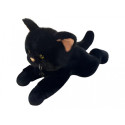 Cat lying down 55 cm black