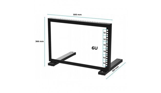 STALFLEX STR19-6U-B rack-statiiv