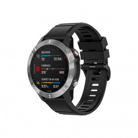 Fixed | silikoonrihm Garmin QuickFit 26mm jaoks | must