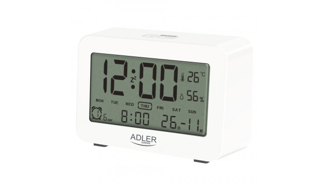 Adler AD 1196W alarm clock with temperature
