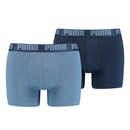 Bokserki męskie Puma Basic Boxer 2P niebieskie, granatowe 906823 36 S