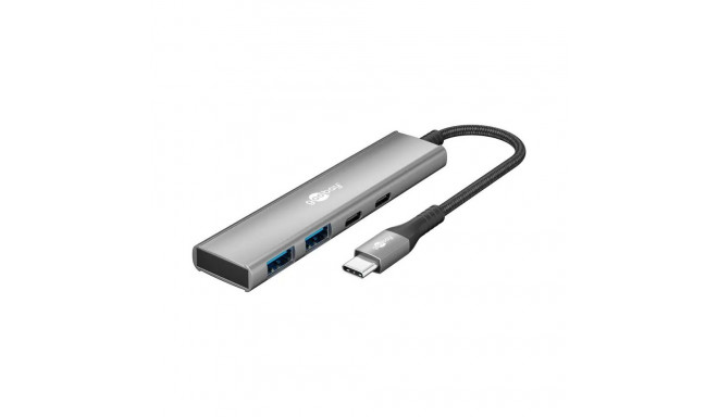 USB jagaja GOOBAY USB-C - 2x USB-C, 2x USB-A (USB 3.2) 5 Gbit/s