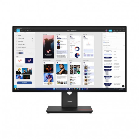 LENOVO ThinkVision T32UD-40 LED monitor 32inch 31.5inch 3840x2160 4K 75Hz IPS 350cd/m2 1500:1 4ms HD