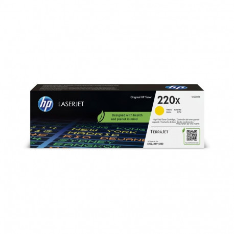 HP 220X (W2202X) Toner Cartridge, Yellow