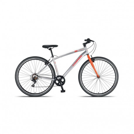 BIKE HYBRID 28 UOMO STEEL 7 GEAR SILVER