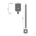 Universal Mounting Post for Wallbox EV Chargers