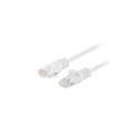 PATCHCORD CAT.5E UTP 0.25M WHITE FLUKE PASSED LANBERG 10-PACK