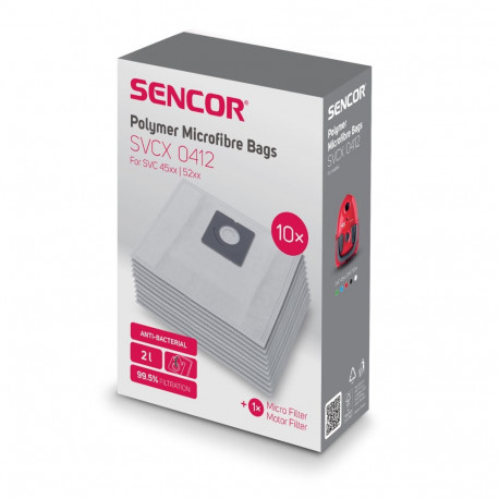 Tolmukotid 10 tk Sencor SVC45, 52