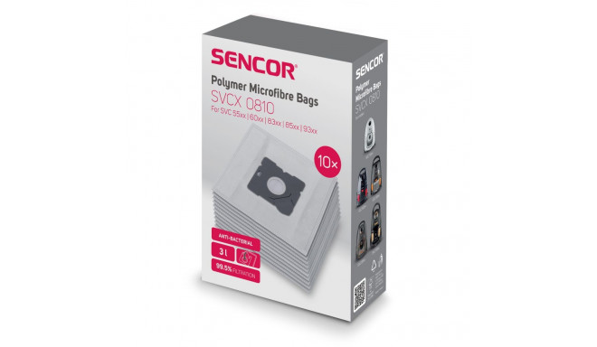 Tolmukotid 10 tk Sencor SVC55xx, 6001, 83xx, 8501, 9300