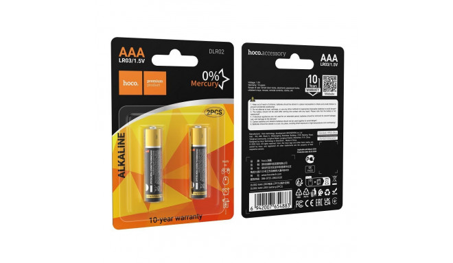 Alkaline battery R3 (AAA) Hoco DLR02 2 pcs