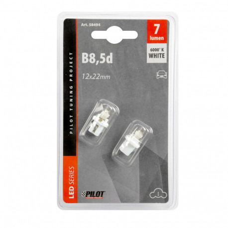 Pirnid 2tk 1led, B8, 5D,valge