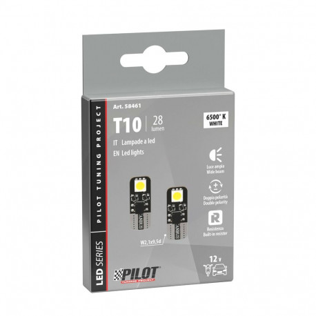 Pirnid 2tk CanBus T10 12V/3W 2SMD