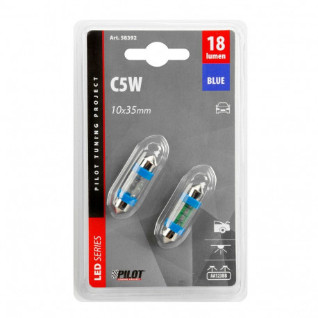 Pirnide kompl. T10#36MM,LED,sinine