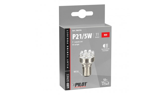 Led pirn 12V,21/5W,BAY15D punane