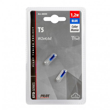 Pirnid 2tk 1,2W T5 W2#4,6D 12V