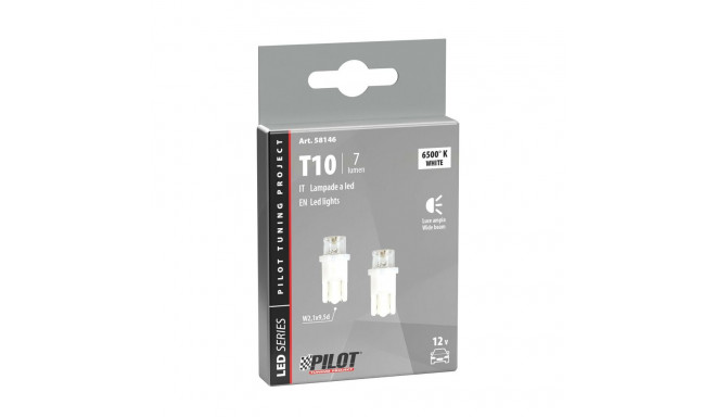Pirnid LED, 2tk, T10 valged 12V