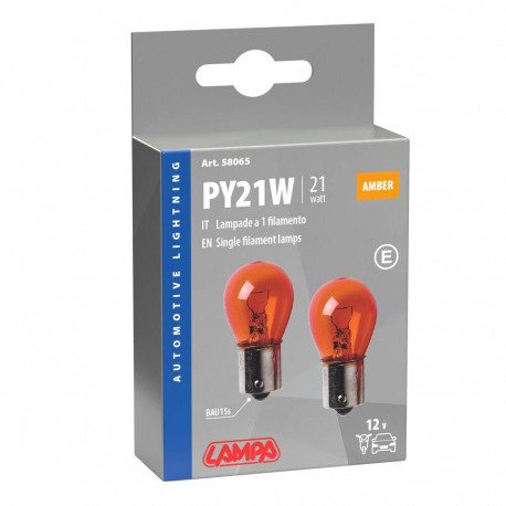 BAU15s 21W oranz,PY21W 2TK BLISTER