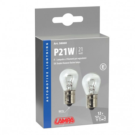 Pirn 2tk 21W BA15S , valge