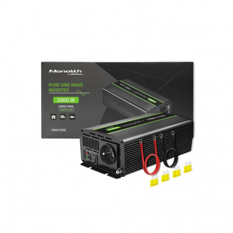 Qoltec Monolith toiteadapter/inverter auto 2000 W must