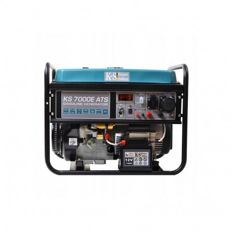 Könner & Söhnen KS 7000E ATS bensiinmootor-generaator 5000 W 25 L must, sinakasroheline