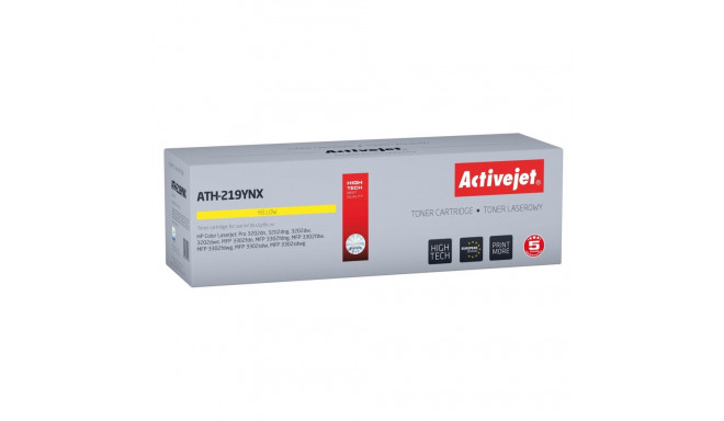 Activejet ATH-219YNX kollane tooneri kassett HP printerile, asendus HP 219X W2192X; Supreme; 2500 le