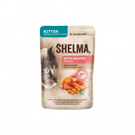 SHELMA kassipoeg lõhega kastmes märg kassitoit 85g