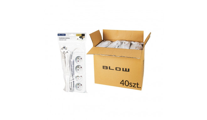 98-515# voolu pikendusjuhe pr-470p 4-pesaga maandusega 3m valge 3x1,5mm (40 tk.)