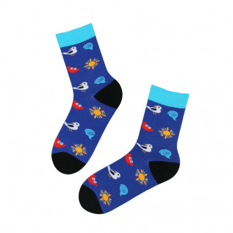 SOKISAHTEL ROCCO sinised meremustriga sokid 446