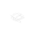 Elica NikolaTesla Fit Raw Black Built-in 70 cm Zone induction hob 4 zone(s) Built-in hood