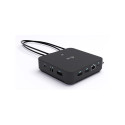 "I-TEC USB-C DS 2 x HDMI 1x DP 1x GLAN 1x USB-C 3.2 3x USB-A 3.2 2x USB 2.0 1x 3.5mm Audio"