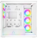 "Arctic Xtender (White) transparent window w/o GPU vertical mount"